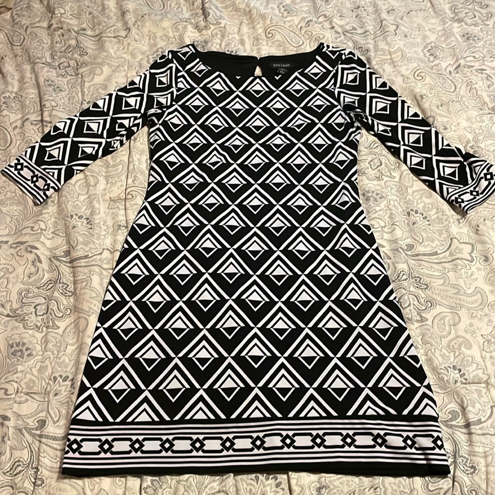 White House Black Market Geometric Pattern Dress